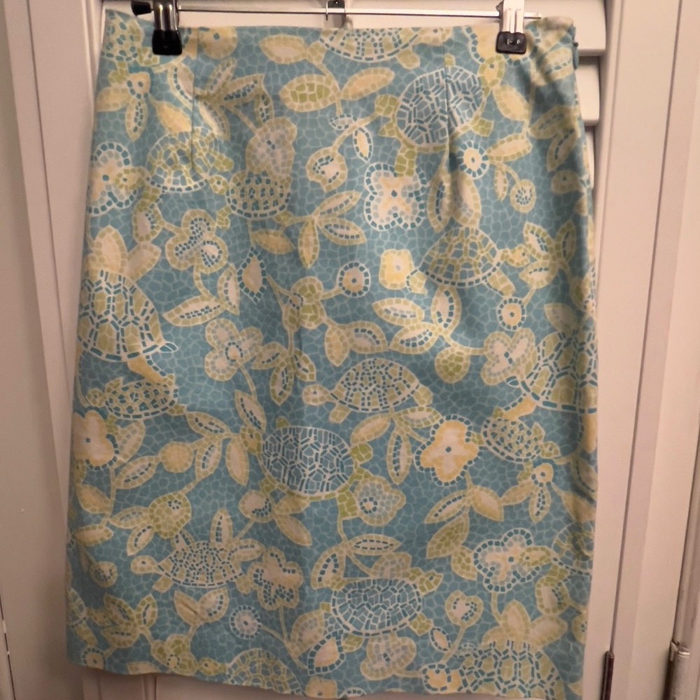 Talbots Skirt Turtle Print